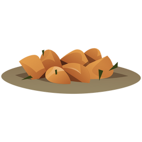 Potatoes baked clipart