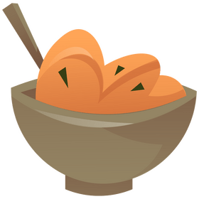 Potato puree clipart