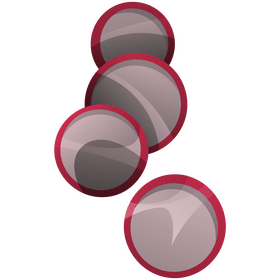Radish circles clipart
