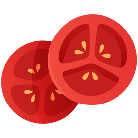 Tomato circles clipart