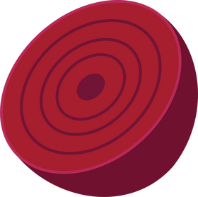 Beet Cut in Half clipart