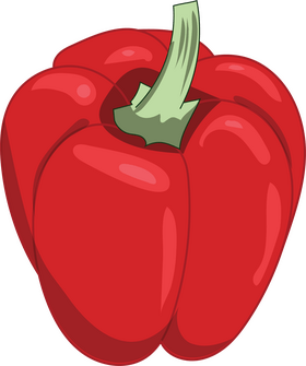 Red Bell Pepper clipart