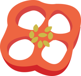 Slice of Bell Pepper clipart