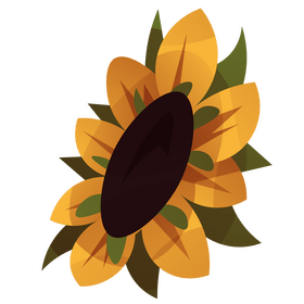 Sunflower cartoon clipart