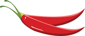 Red Chili Peppers clipart