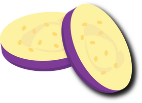 Eggplant Slices clipart
