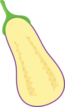 Half Eggplant clipart