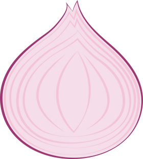 Cut in Half Red Onion clipart