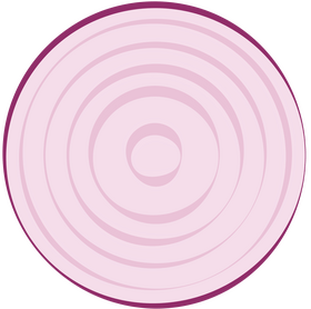 Slice of Red Onion clipart