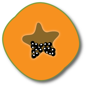 Half Papaya clipart