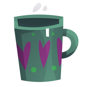 Free mug cup drawing clipart