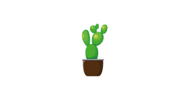 Cactus in a Pot clipart