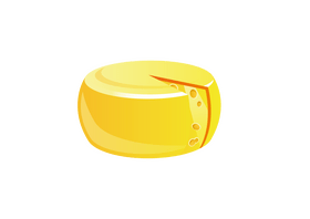 Round Cheese clipart