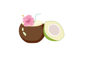 Coconut Cocktail clipart