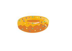 Yellow Donuts clipart