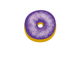 Purple Donut clipart