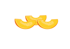 Peach Slices clipart