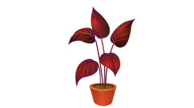 Red House Plant clipart