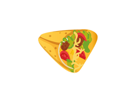 Triangle Taco clipart