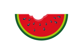 Bitten Watermelon Slice clipart
