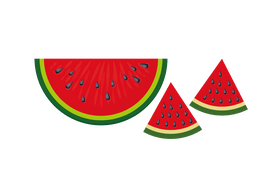 Watermelon Slices clipart