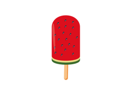 Watermelon Ice cream clipart