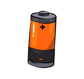 Battery cartoon clipart