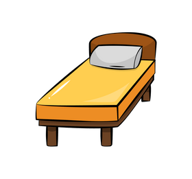 Bed cartoon clipart