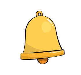 Bell cartoon clipart