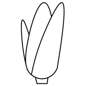 Cartoon corn free black and white clipart