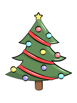 Christmas tree clipart