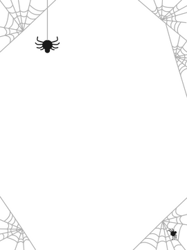 Spider web frame clipart