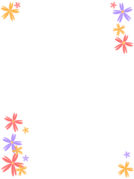 Corner flower frame clipart
