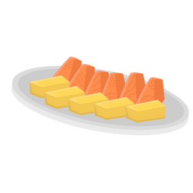 Sashimi Japanese food clipart
