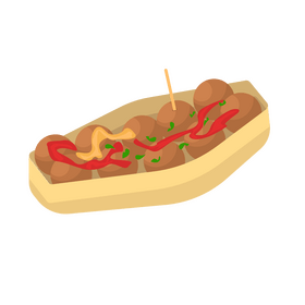 Takoyaki clipart