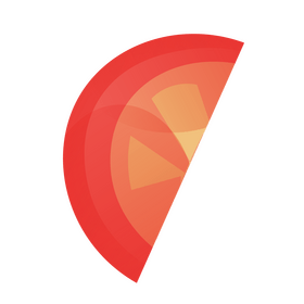 Tomato slice cartoon clipart