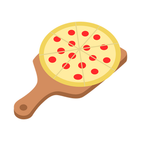 American pizza clipart
