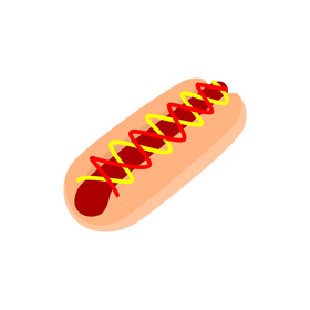 Hot dog clipart