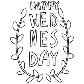 Wednesday black and white clipart free download