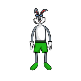 Bugs Bunny swimmer clipart
