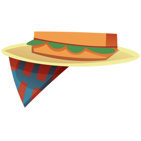 Cartoon sandwich clipart