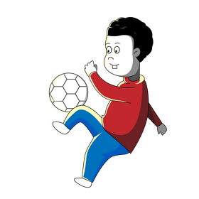 Cat in the Hat Conrad playing ball clipart