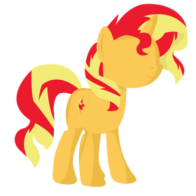 Cartoon My Little Pony Sunset Shimmer clipart