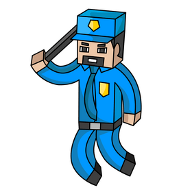 Minecraft police clipart