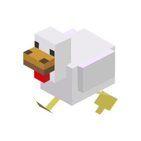 Minecraft chicken clipart