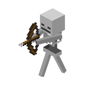 Minecraft skeleton clipart