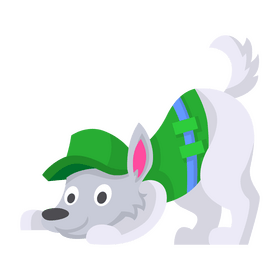 Paw Patrol Rocky character clipart