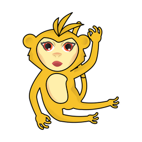 Littlest Pet Shop Monkey clipart