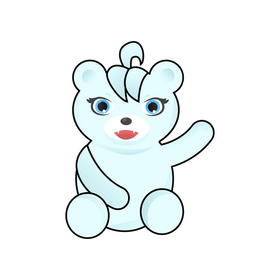 Littlest Pet Shop Polar Bear clipart