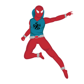 Spiderman Cartoon Scarlet Spider clipart